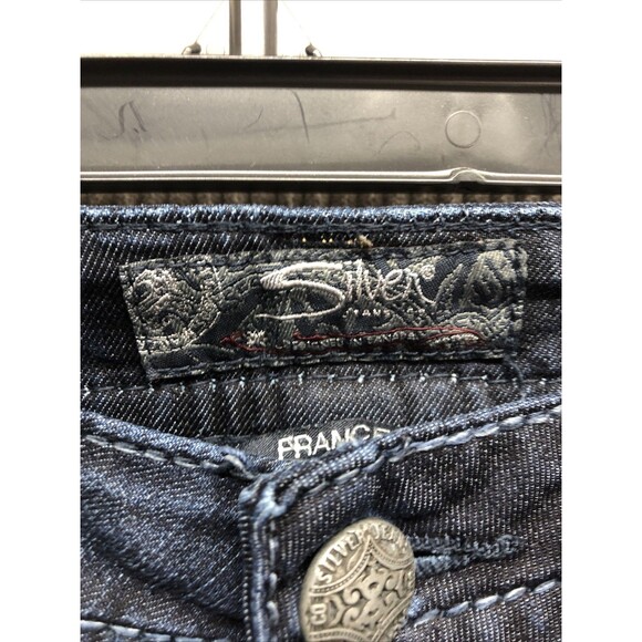 Silver Womens Jeans Size 18" W30/L31 Western Glove Works Dark Wash Distressed - Picture 4 of 16